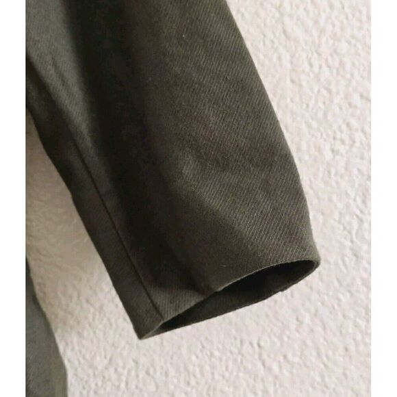 Ballsey Tomorrowland Overalls Wool EU 34 US Sz Small Wide-Leg Olive Green Lined - Picture 3 of 10